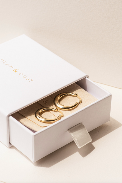 Crescent Hoop Earrings