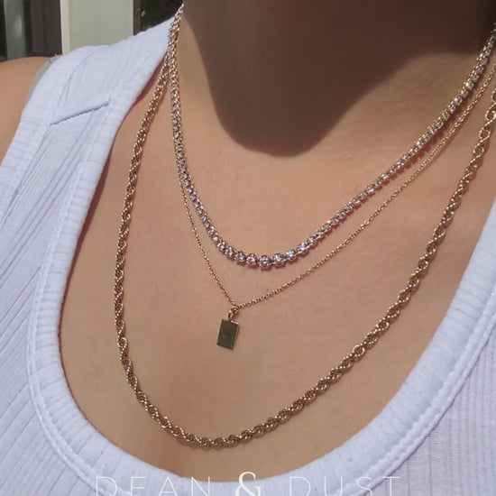 Diamond Tennis Necklace 3.03ct - Dean & Dust