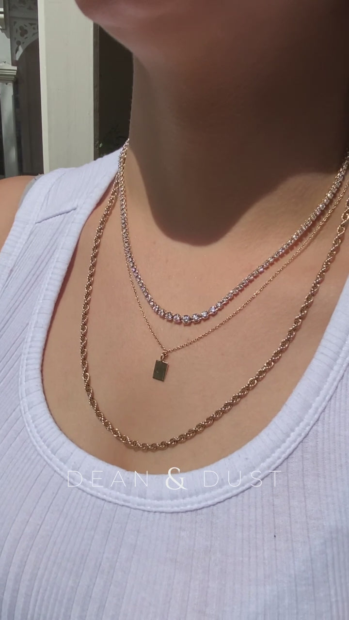 Diamond Tennis Necklace 3.03ct - Dean & Dust