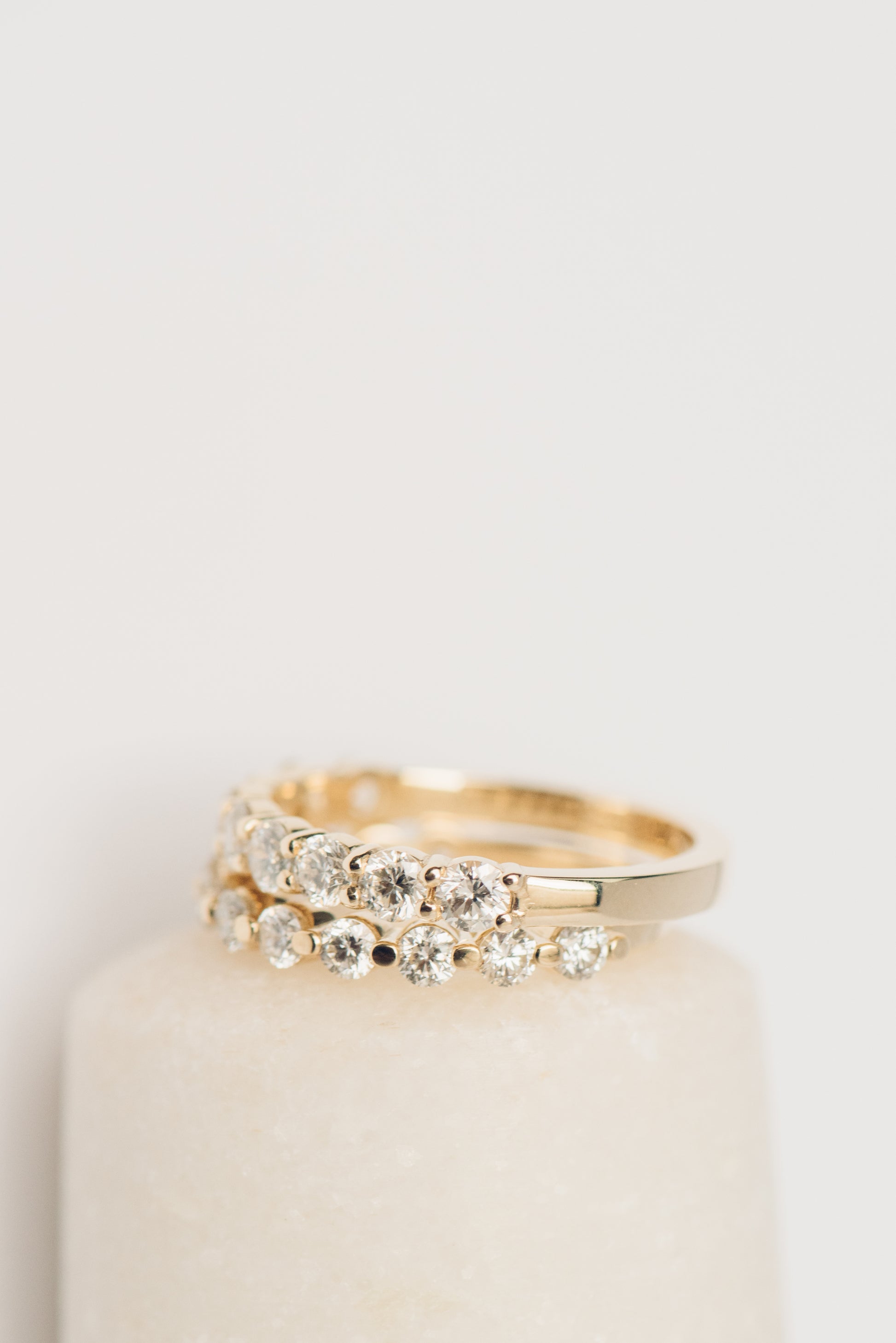 Shared Claw Set Diamond Ring By Dean & Dust