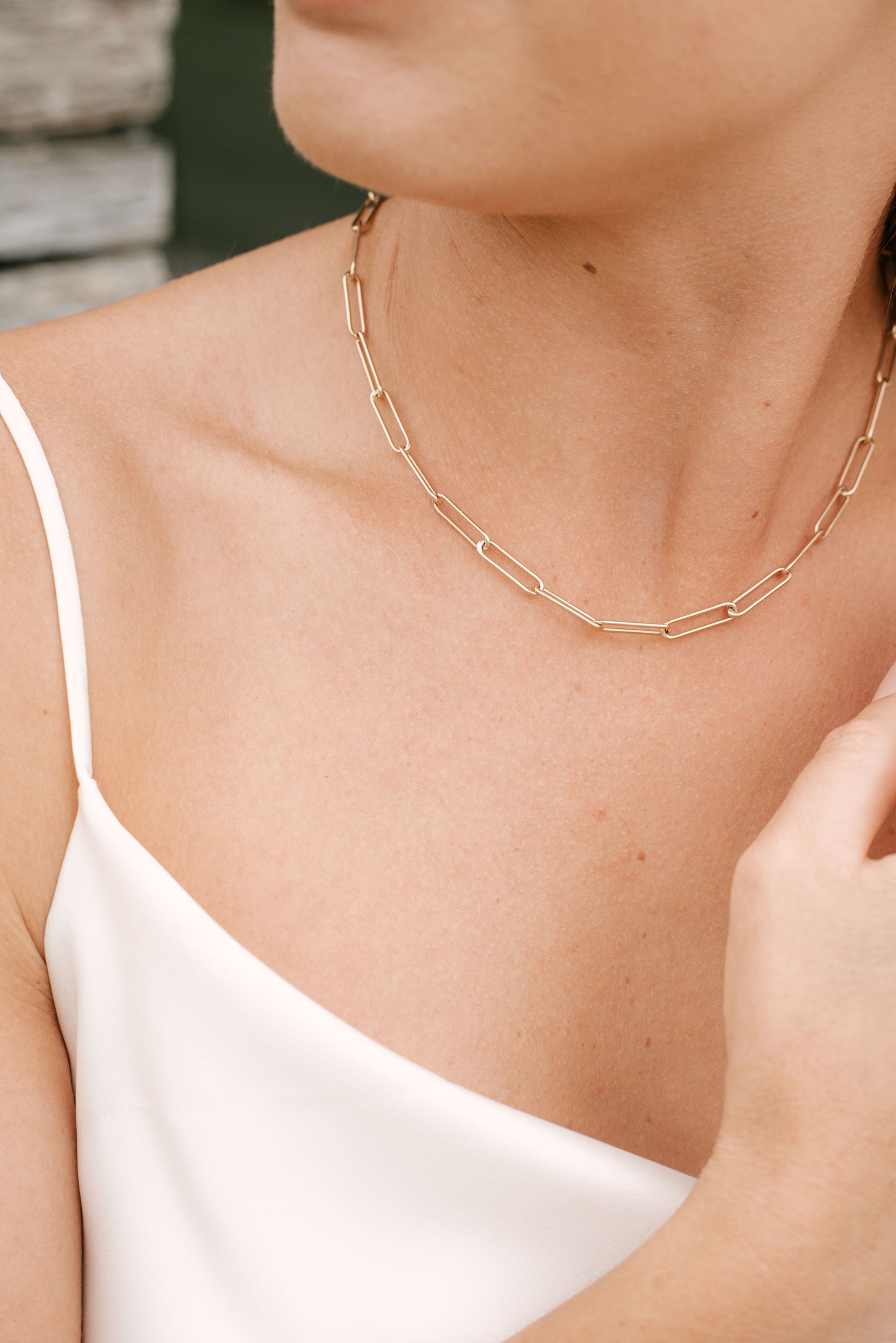 Barre Link Necklace By Dean & Dust