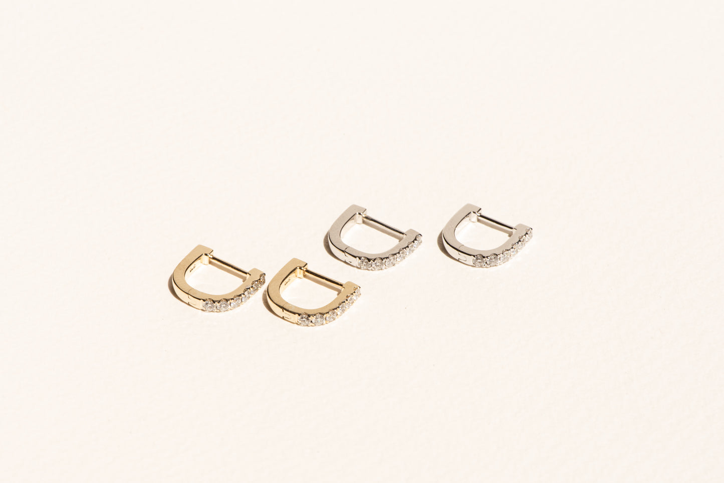 Petite Diamond D Earrings