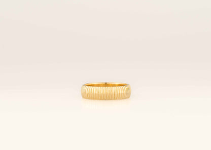 Fluted Knife Edge Wide Band By Dean & Dust