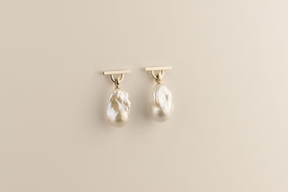 Grande Pearl Drop Earrings By Dean & Dust