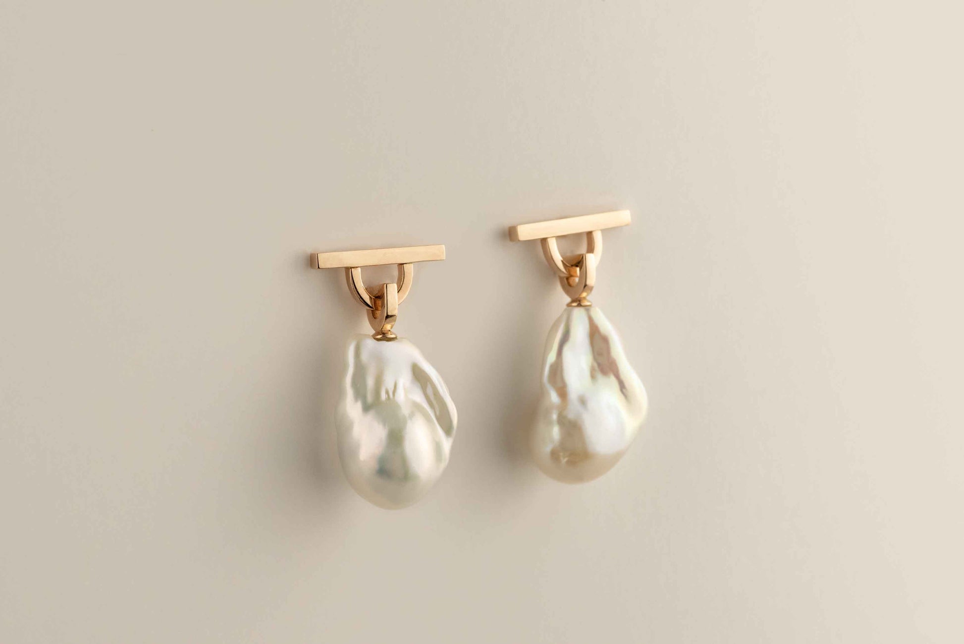 Grande Pearl Drop Earrings By Dean & Dust