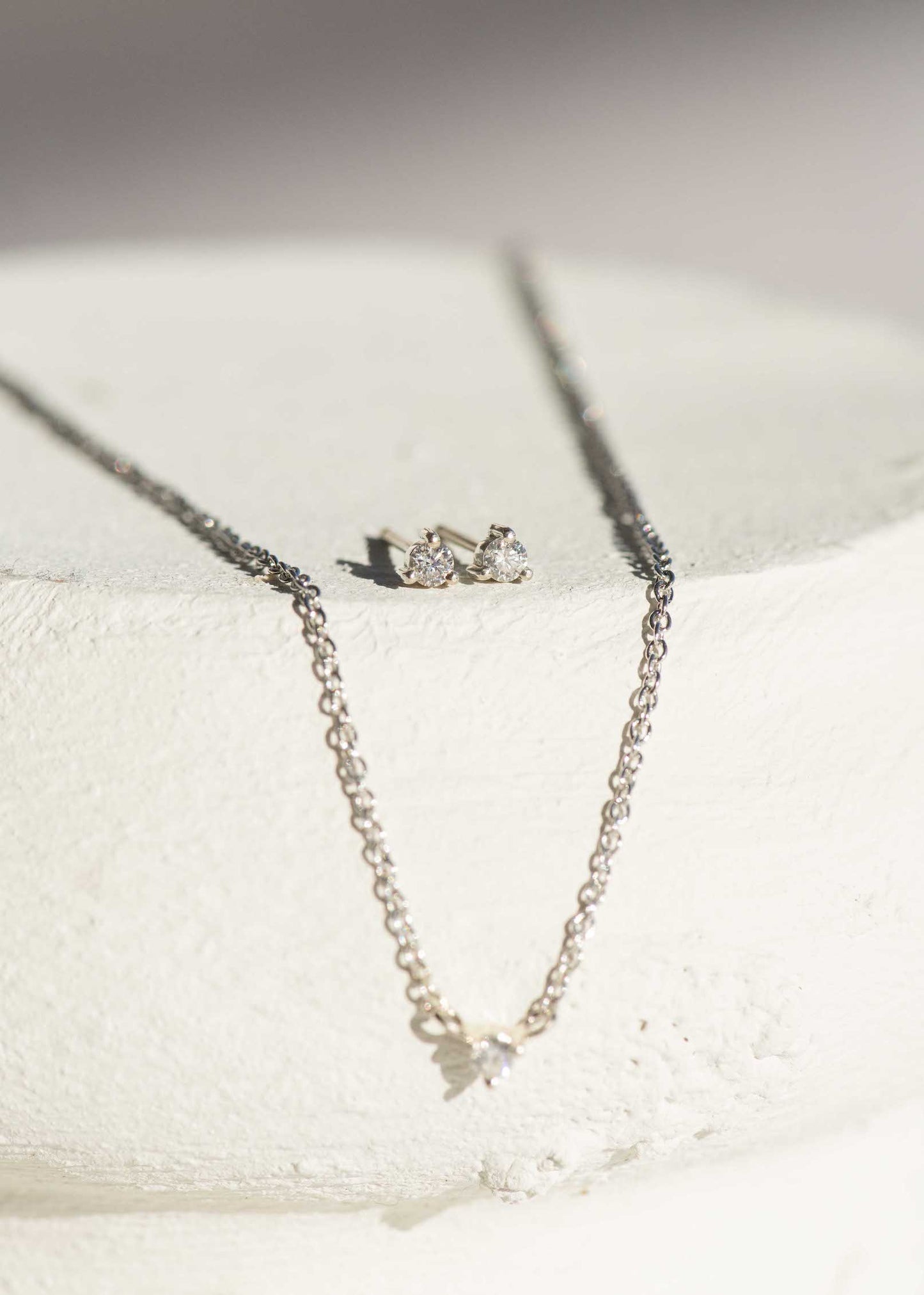 Petite Solitaire Necklace