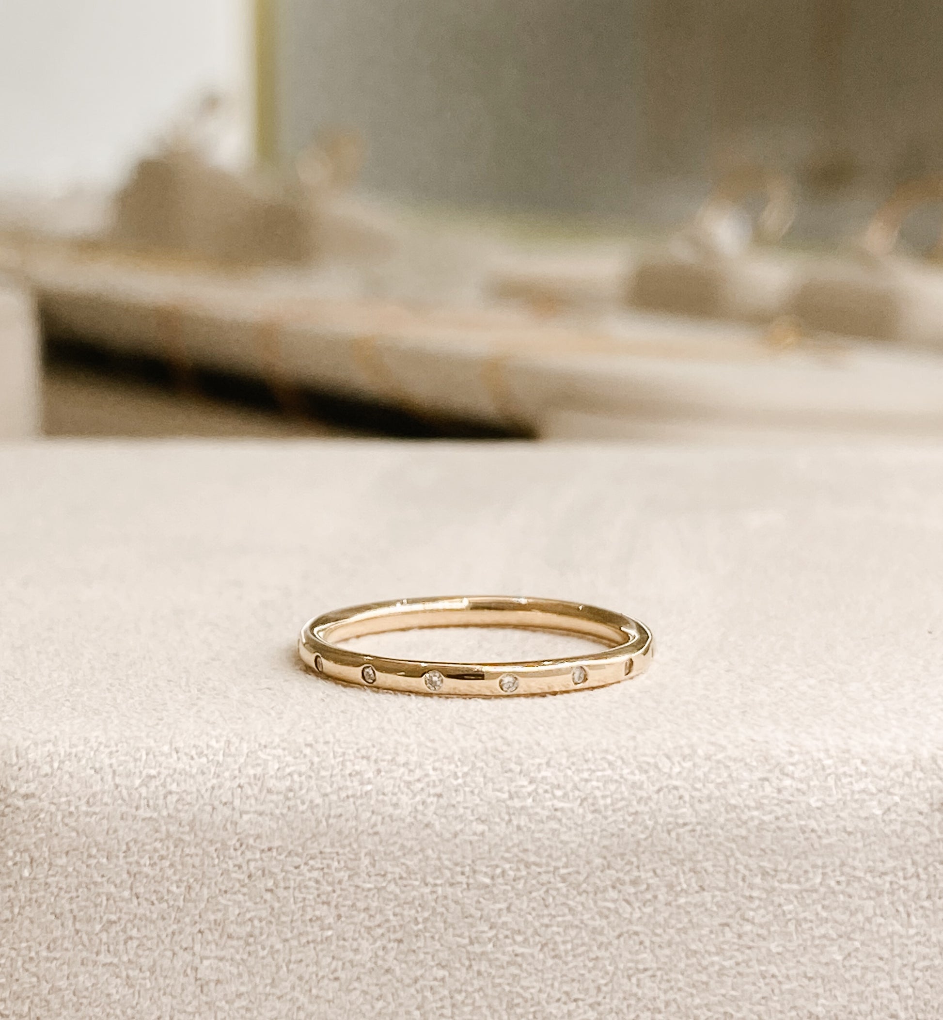 Petite Diamond Minimalist Band
