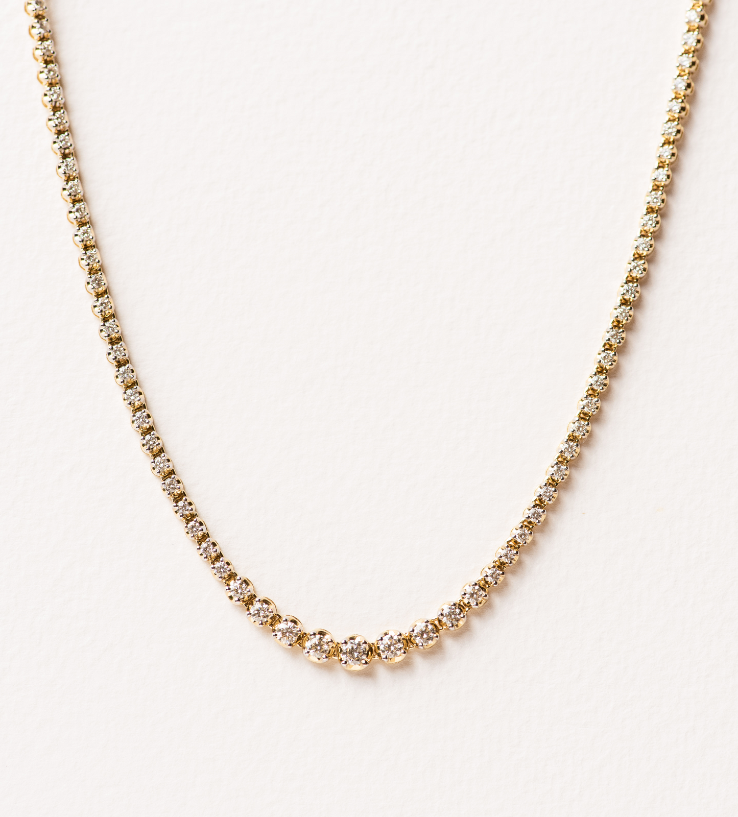 Diamond Tennis Necklace 3.03ct - Dean & Dust