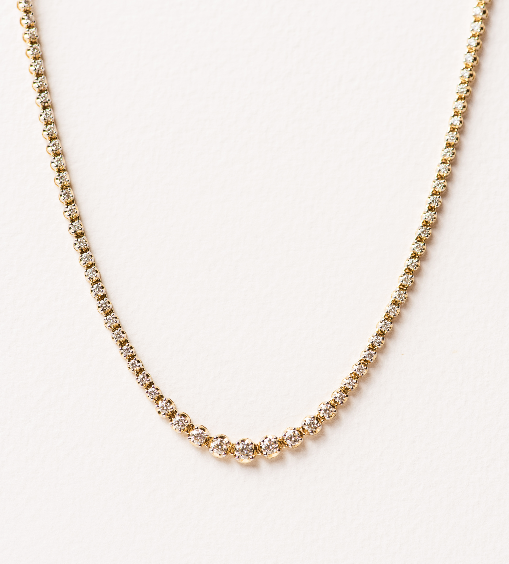 Diamond Tennis Necklace 3.03ct - Dean & Dust